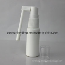 Pompe pulvérisateur orale de médicaments blancs avec bouteille PE
